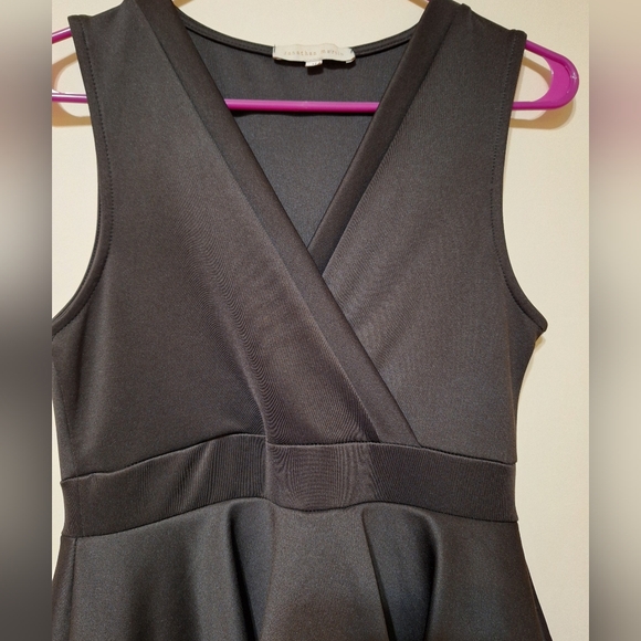 Vintage Jonathan Martin medium v-neck peplum satin mini dress - Picture 6 of 6